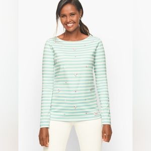 TALBOTS | AUTHENTIC TALBOTS TEE - ICE SKATE EMBROIDERY